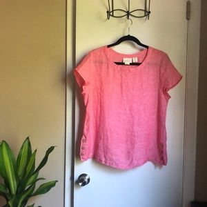 Cynthia Rowley 100% Linen Top